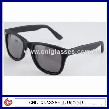 Hand Made Acetate Sunglasses, Matte Black Wayfarer Sunglasses With Ray Style 